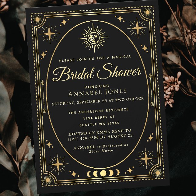 Chá de panela de Cartão Tarot Preto Celestial Dour (Criador carregado)