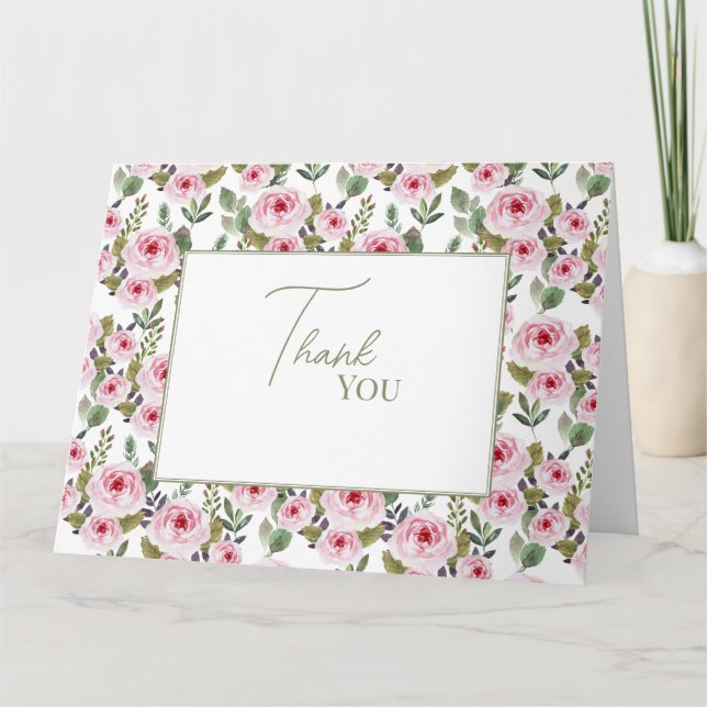 Chá de panela de Cartões de agradecimentos plano. (Frente)