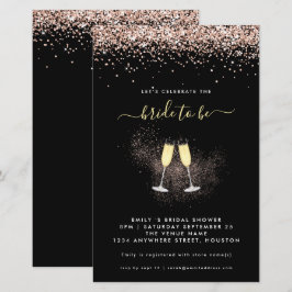 Chá de panela de Champanhe Glitter de Orçamento