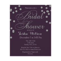 Chá de panela de Confetti de Prata Orçamental