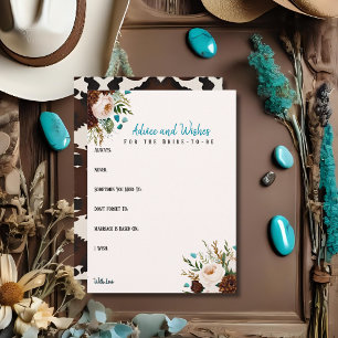 Chá de panela de conselhos e desejos Western Boho