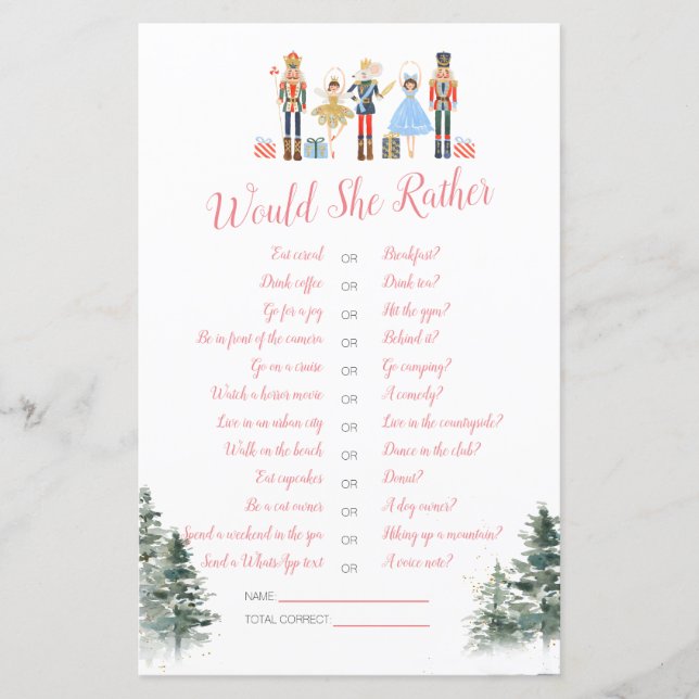 Chá de panela De Férias Nutcracker Ela Preferencia (Frente)