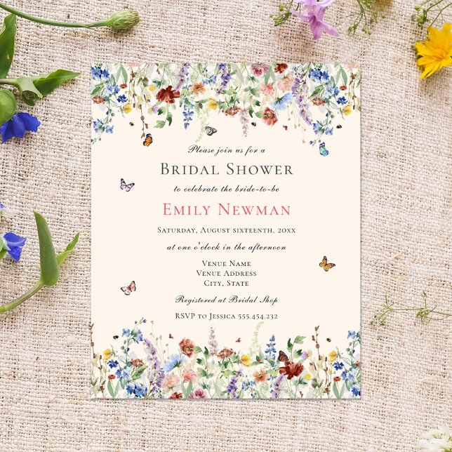 Chá de panela de flores selvagens e borboletas (Criador carregado)