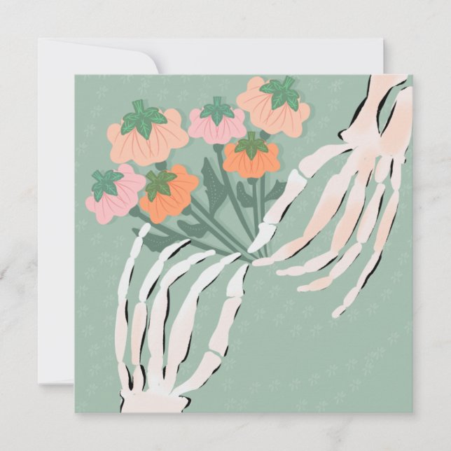 Chá de panela de Halloween do Buquê de Bompkin Ske (Frente)