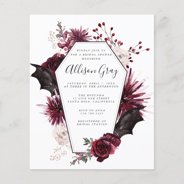 Chá de panela de Halloween | Orçamento Flyer (Frente)