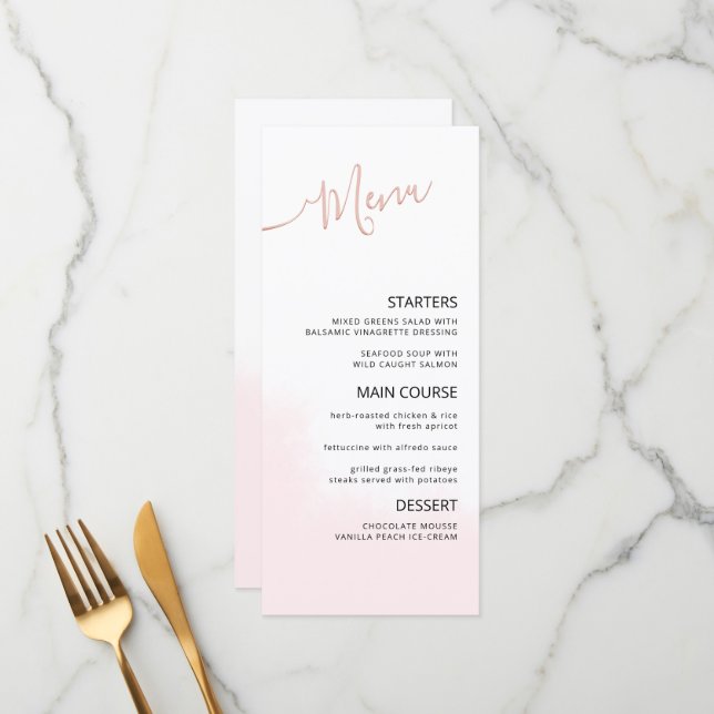 Chá de panela de menu plano (Frente/Verso In Situ)