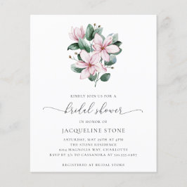 Chá de panela de Orçamento da Magnolia Rosa