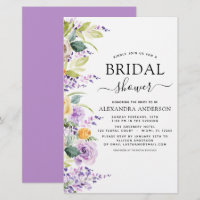 Chá de panela de Orçamento Roxo - Convite Verde