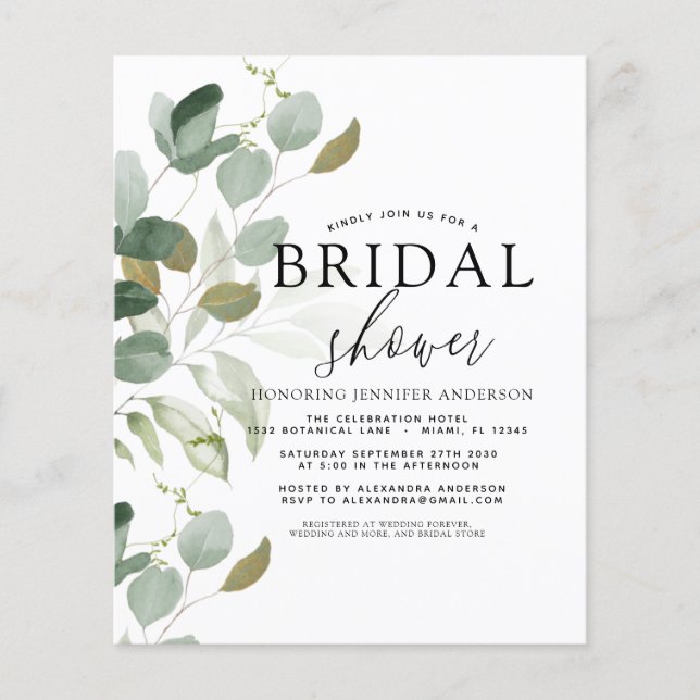 Chá de panela de Orçamento Verde Eucalyptus (Frente)