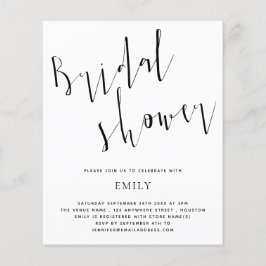 Chá de panela de Script Elegante de Orçamento