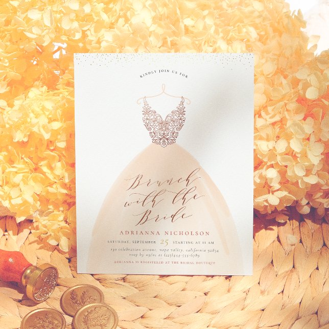 Chá de panela de vestidos Dourados de Rosa de Orça (Criador carregado)