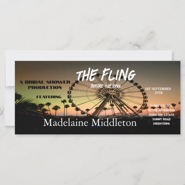 Chá de panela Desert Sunset Festival Fling (Frente)