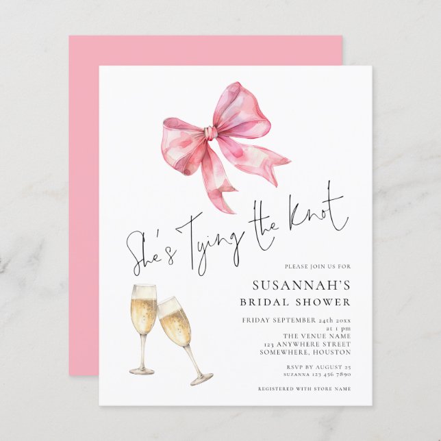 Chá de panela do Arco do Pink do Casando de Orçame (Frente/Verso)