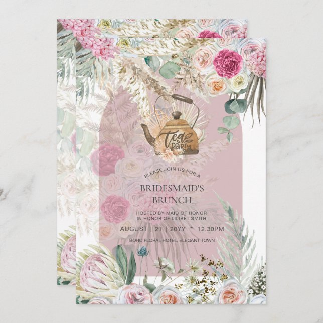 CHÁ DE PANELA do Partido BHO Tea Pampas Grass (Frente/Verso)