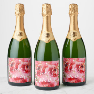 Chá de panela Dourado Floral Cor-de-Água Rosa