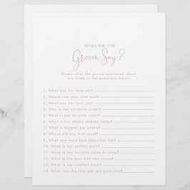 Chá de panela Dourado rosa O que o noivo disse