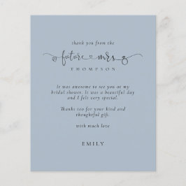 Chá de panela Dusty Obrigados Azuis