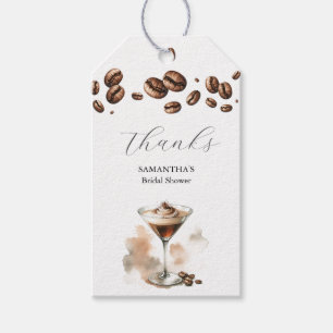 Chá de panela Espresso Favor Etiquetas Obrigados U