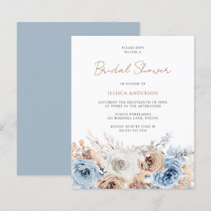 Chá de panela Floral Azul Boho