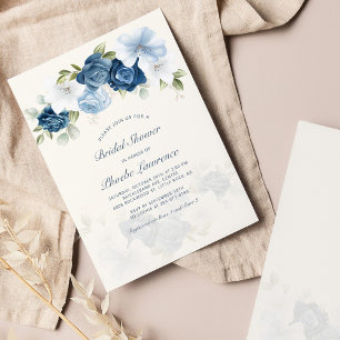 Chá de panela Floral Azul Dusty