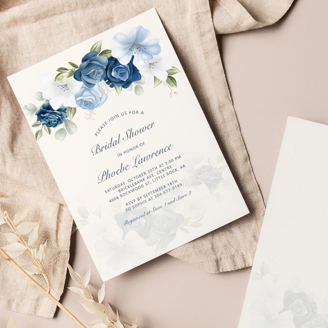 Chá de panela Floral Azul Dusty (Criador carregado)