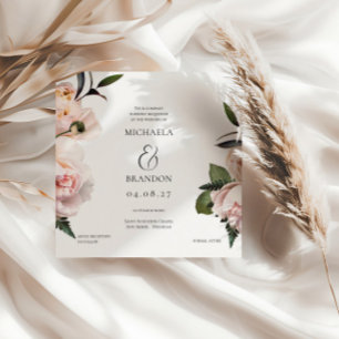 Chá de panela Floral Blush Quadrado