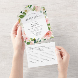 Chá de panela Floral Elegante Blush