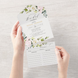 Chá de panela Floral Elegante Blush e Receita