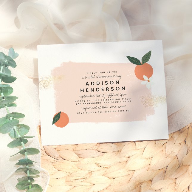 Chá de panela Floral Laranja, Rosa e Dourado (Criador carregado)