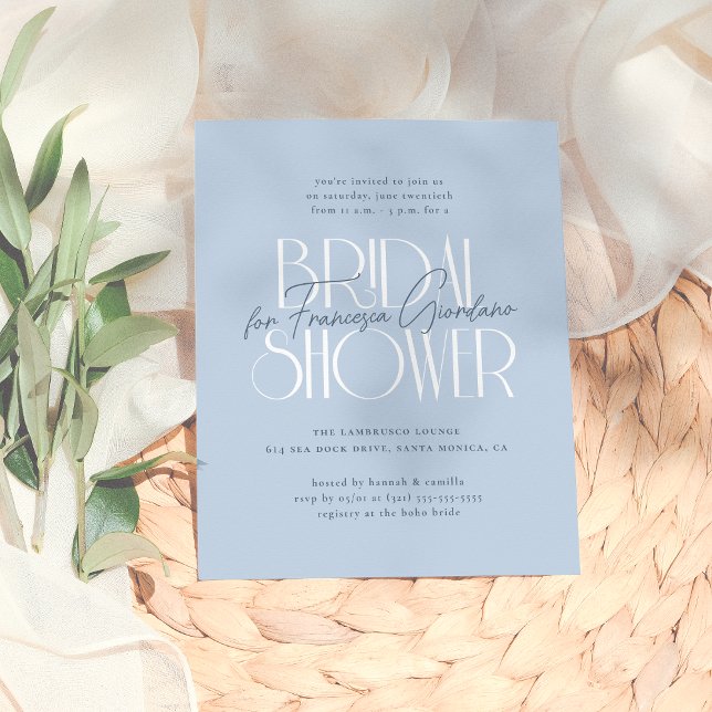 Chá de panela Floral Moderno Azul (Criador carregado)