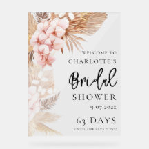 Chá de panela Floral Rosa-Rosa Pampas Boas-vindas