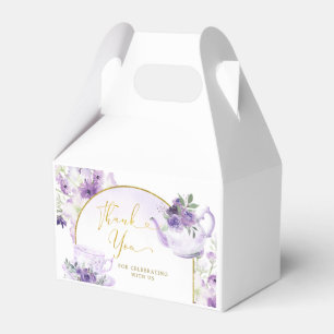Chá de panela Floral Roxo - Caixas Favoráveis