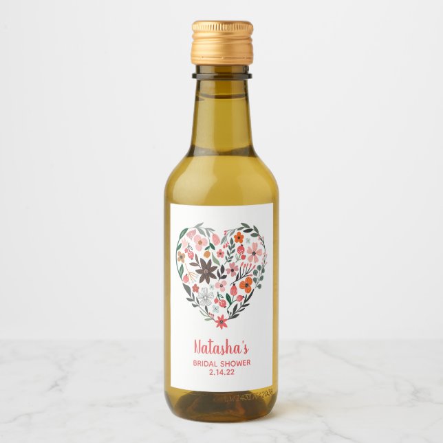 Chá de panela | Flores Românticas, Whimsical Heart (Frente)