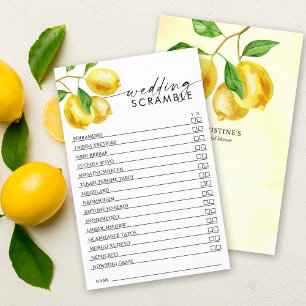 Chá de panela Game Lemon Watercolor Scramble