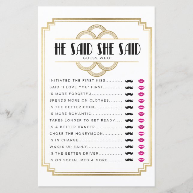 Chá de panela Games Ele Disse Que Ela Disse Que Er (Frente)