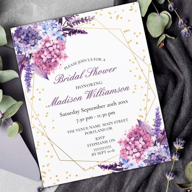 Chá de panela Geométrico Dourado Floral (Criador carregado)