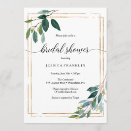 Chá de panela Greenery Convite