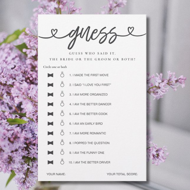 Chá de panela Jogo Que Ele Disse Que Disse Adivinh (Criador carregado)