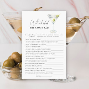 Chá de panela Martini O que o noivo disse?