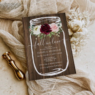 Chá de panela Mason Jar Rustic de Orçamento