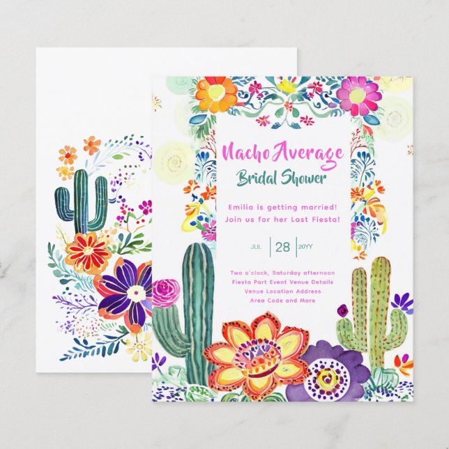 Chá de panela Médio Nacho Última Fiesta (Frente/Verso)