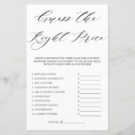 Chá de panela Minimalista Adivinha O Jogo De Preço