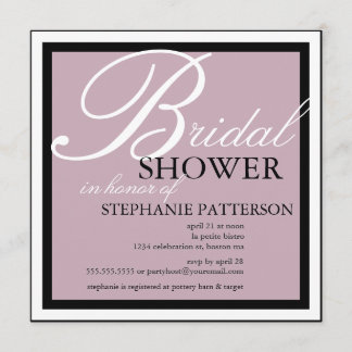 Chá de panela Moderno e Elegante no Convite Lilac