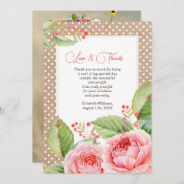 Chá de panela Obrigado Cartões com fotos Personali