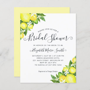 Chá de panela Orçamental Limão Citrus Chic Invent