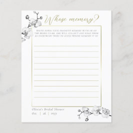 Chá de panela Orquídeo Elegante Cujo Jogo de Memór