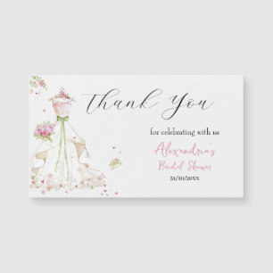 Chá de panela personalizado Vestido Obrigado