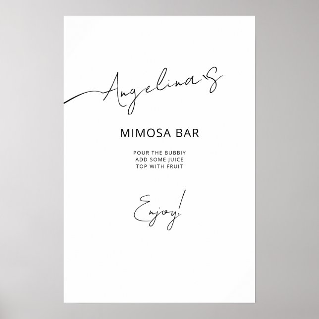 Chá de panela poster num estilo elegante. (Frente)