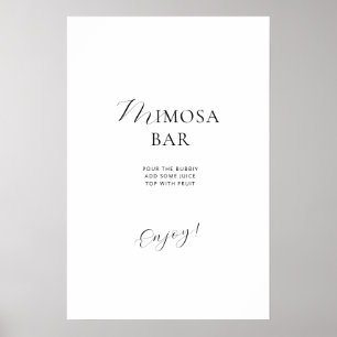 Chá de panela poster num estilo elegante.