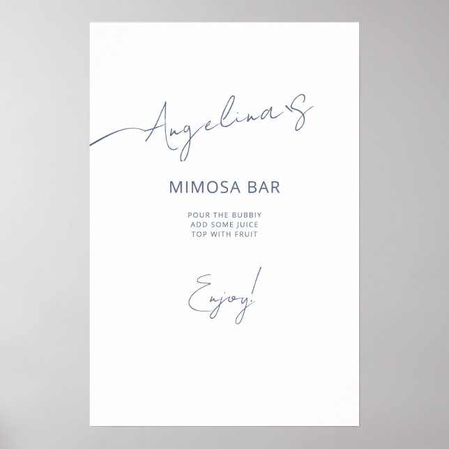 Chá de panela poster num estilo elegante. (Frente)